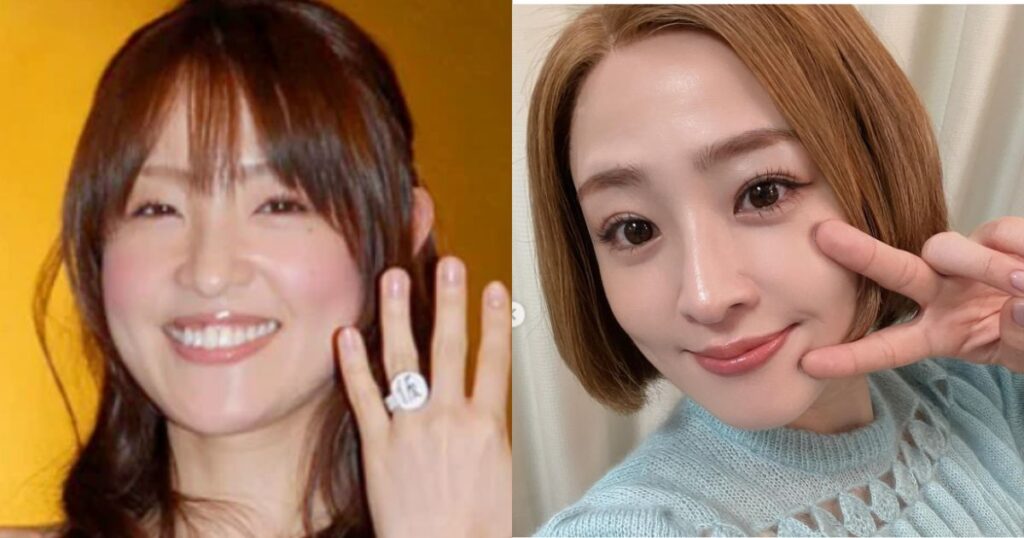 2009年と2025年の大沢あかねの顔の比較画像